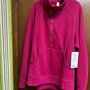 NWT Lululemon Half-Zip Scuba Magenta